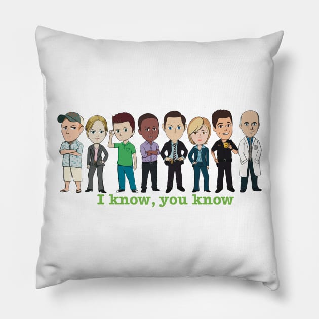 I know, you know Team Psych chibi Pillow by CraftyNinja