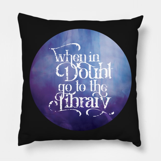 When in Doubt Pillow by polliadesign