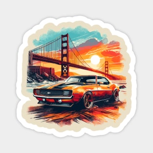 Chevy camaro with Golden Gate Bridge Magnet