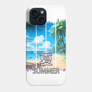 Summer Paradise Beach Landscape – Anime Shirt Phone Case