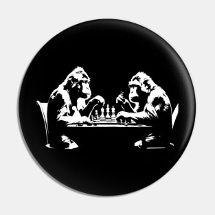 monkeys play chess Pin