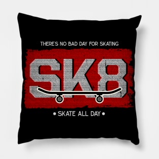 Skateboarding Skater Vintage Skateboard Skating Pillow