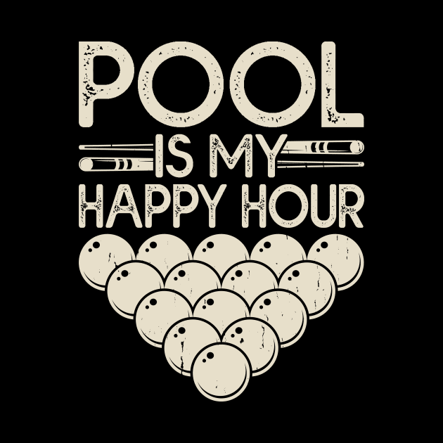 Pool Is My Happy Hour T shirt For Women by QueenTees