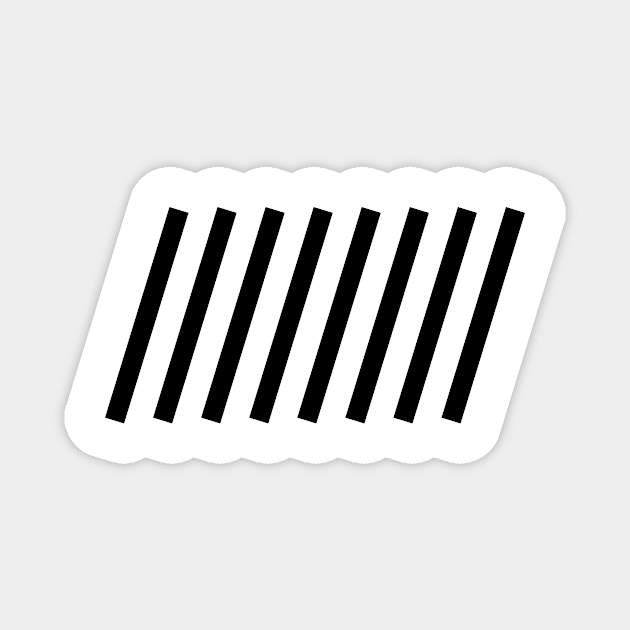 Black White Stripes #stylish #home #decor #buyart #cool #art #abstract Magnet by Kirovair