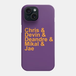 Phoenix Basketball Starting 5 Names & Phone Case