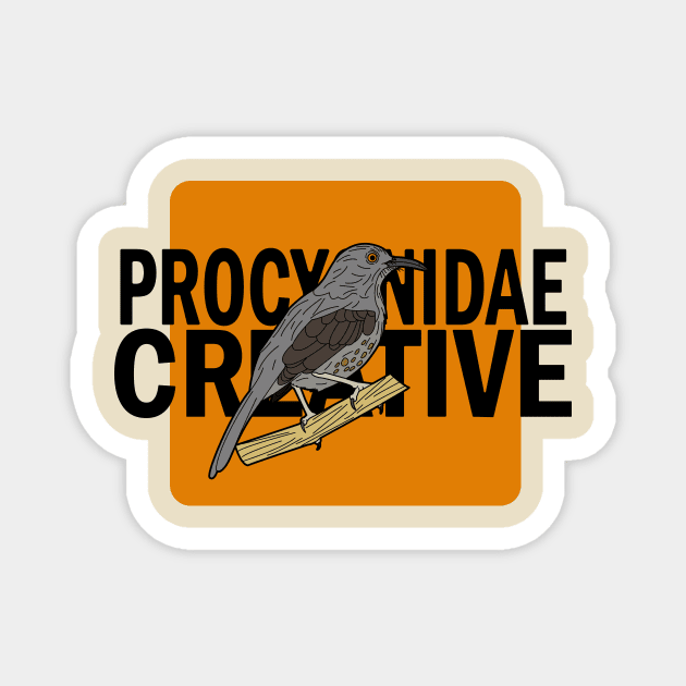 Curve-billed thrasher Magnet by ProcyonidaeCreative