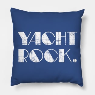 YACHT ROCK /// Retro Faded-Style Typography Design Pillow