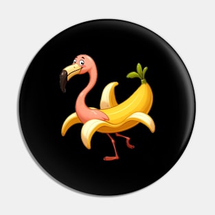 Banana Flamingo Pin