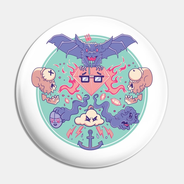 Ghastly Ghouls and Ghosts with Gems Pin by strangethingsa