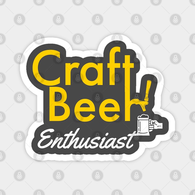 Craft Beer Enthusiast Magnet by DB Teez and More