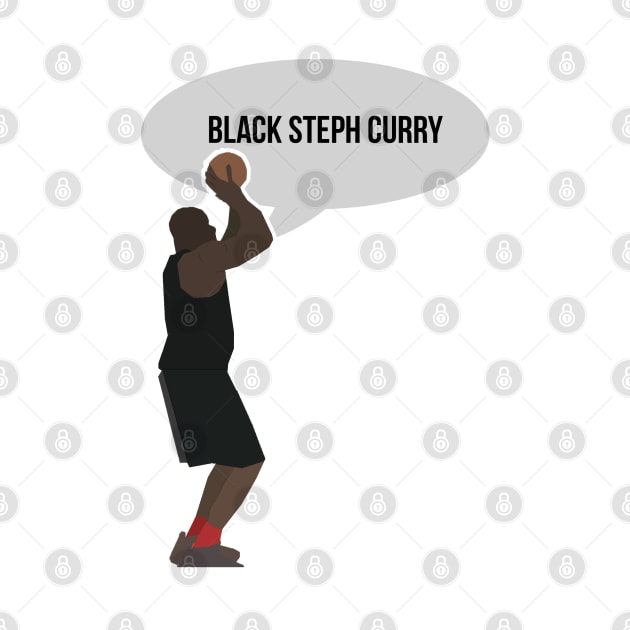 Shaq O'neal - Black Steph Curry by xavierjfong