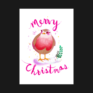 Merry Christmas Robin T-Shirt