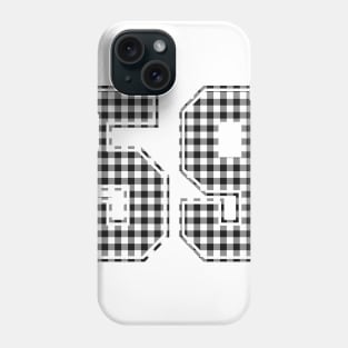 Plaid Number - 59 - Dark Phone Case