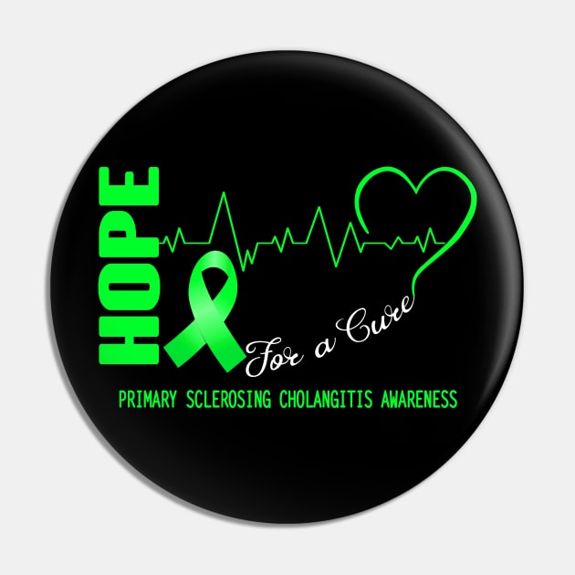Hope For A Cure Primary Sclerosing Cholangitis Awareness Support Primary Sclerosing Cholangitis Warrior Gifts Pin by ThePassion99