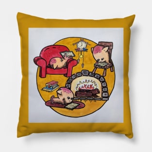 Dumbo octopus reading Pillow