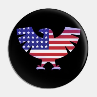 patriotic eagle Pin