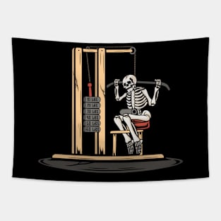 Fitness skull Tapestry