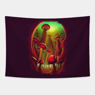 Mushroom Forest Tapestry