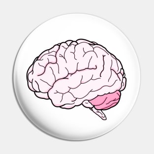 Colorful Brain Line Art small Pin