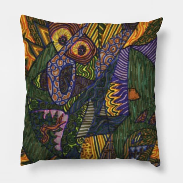 Picasso Pillow by SpeakFree