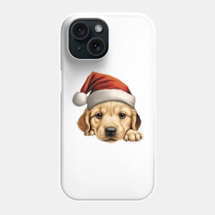 Christmas Peeking Puppy Phone Case