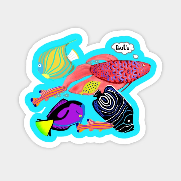 Pretty Fishes Magnet by Motiejus
