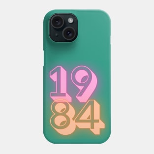 1984, retro, vaporwave Phone Case