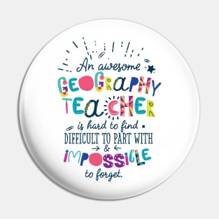 An Awesome Geography Teacher Gift Idea - Impossible to forget Pin