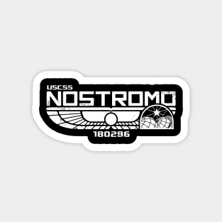 Nostromo Logo (White) Magnet