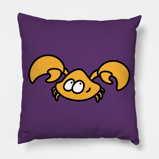 Cute Crab Pillow by katelein