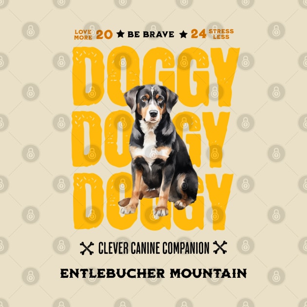 Doggy Entlebucher Mountain by DavidBriotArt