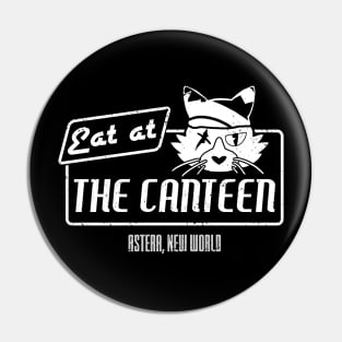Eat at the Canteen - b&w version Pin