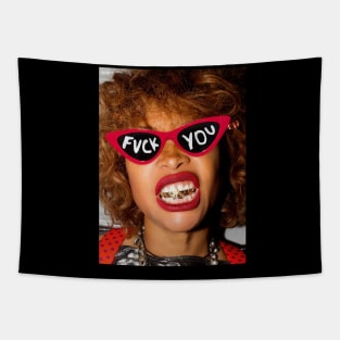 Erykah Badu f*ck Style Trand Glasses Tapestry