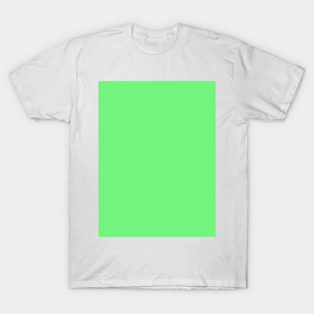 Discover Neon Bright Green Color Solid Design - Bright Green - T-Shirt