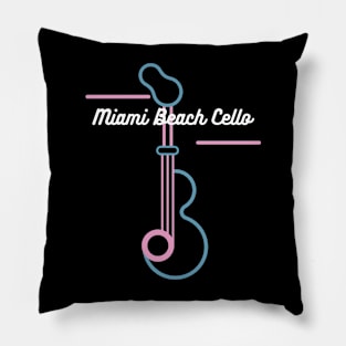 Miami Beach Cello Pillow