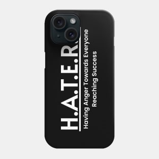 HATERS Word Art Minimalist Design Phone Case