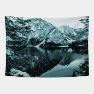 Icy mountain Tapestry