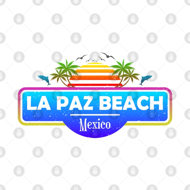 La Paz Beach Mexico, Tropical Palm Trees Sunset – Summer by Jahmar Anderson