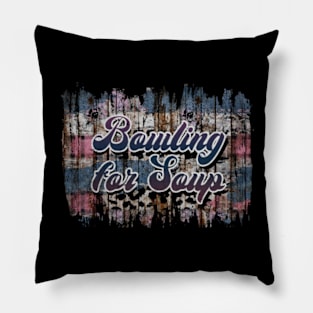 Retro Pattern Bowling 80s 90s Birthday Style 70s 80s Pillow