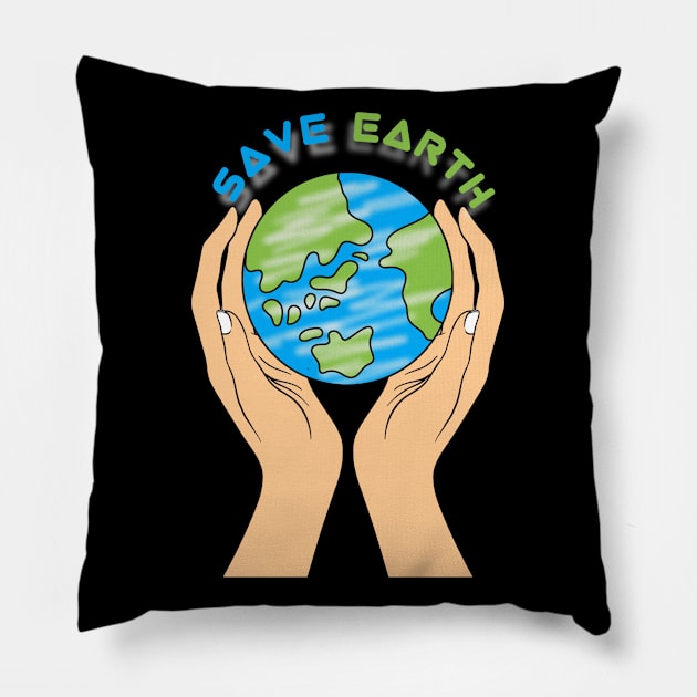 Save Earth Pillow by DOORS project