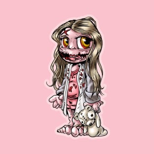 Cute Little Girl Walker Zombie T-Shirt