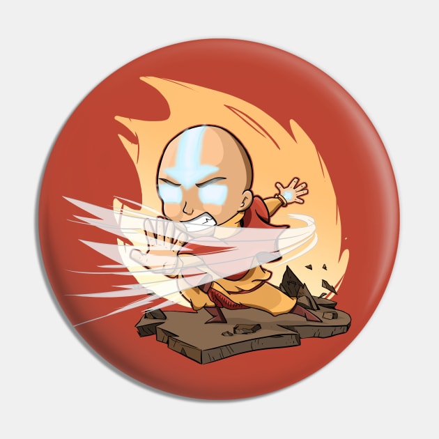 Chibi Avatar Aang Pin by CuppaJoey