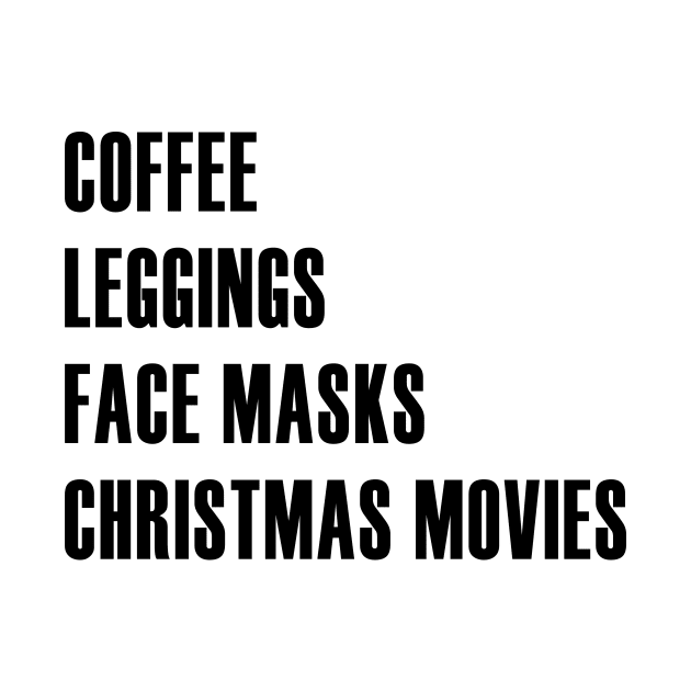 Coffee Leggings Christmas Movies by We Love Pop Culture