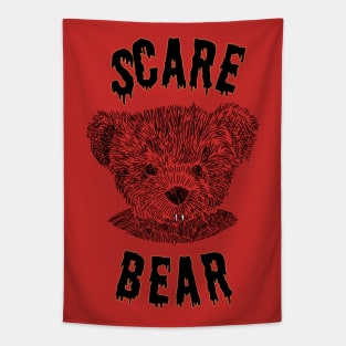 Halloween Horror Scare Bear Tapestry