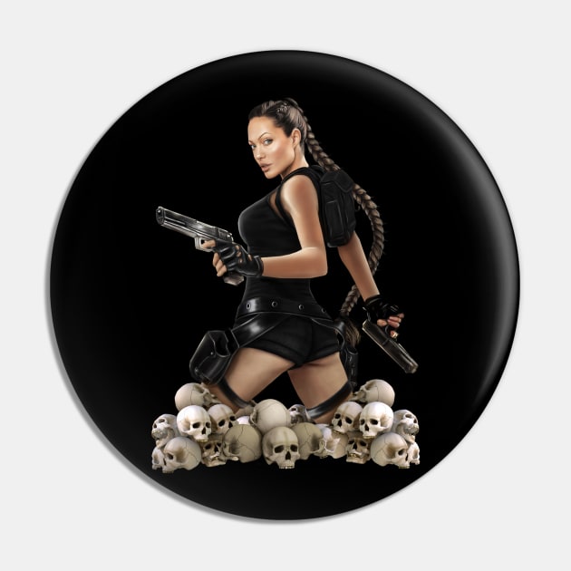 Tomb Raider Pin by NRO Arte Digital