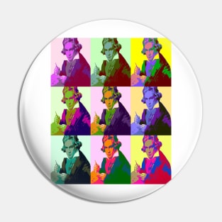 Ludwig Van Beethoven Pop Art Pin