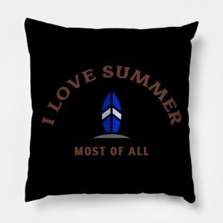 i love summer Pillow