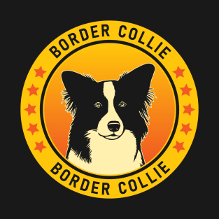 Border Collie Dog Portrait T-Shirt