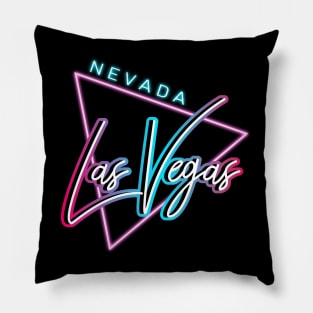 80's Retro Las Vegas Nevada Pillow