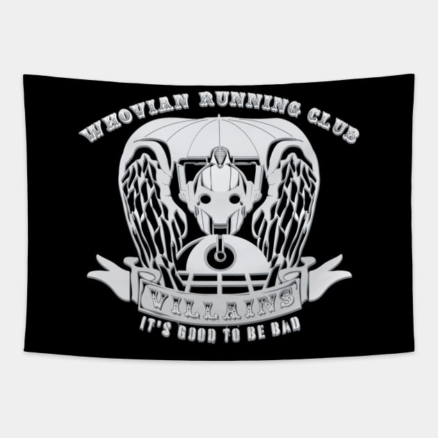 Whovian Running Club Villains Tapestry by Fanthropy Running Clubs